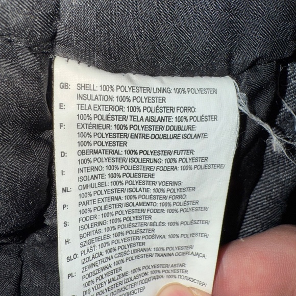 Vans Mens Coat Insulated Winter Cargo Jacket Gray Cold Weather Off The Wall - Picture 8 of 8